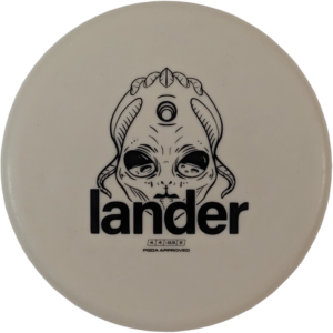 Lander in Omega Glow plastic from Launch Disc Golf.