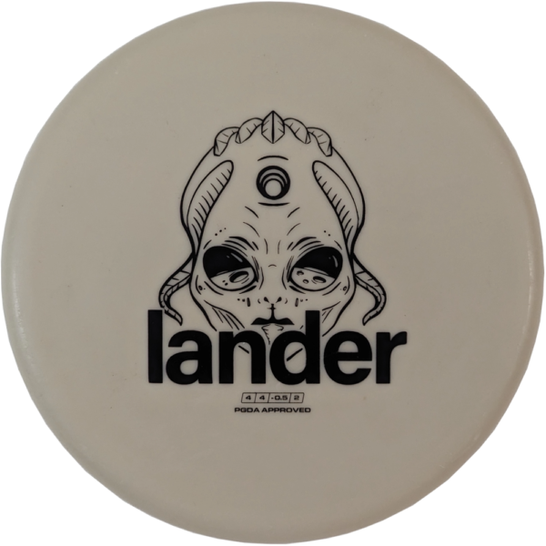 Lander in Omega Glow plastic from Launch Disc Golf.