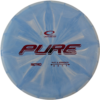 Used Pure in Retro burst plastic from Latitude 64. Colour is blue with a white burst and a red stamp.