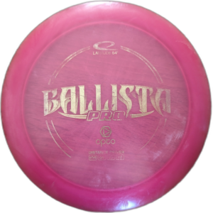 Used 7/10 Ballista Pro in Opto plastic from Latitude 64. Colour is Purple/pink with a Silver stamp.