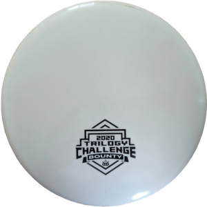 used 8/10 Lucid Bounty from Dynamic Discs. White with black stamp.