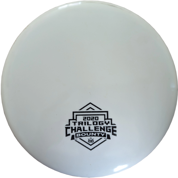 used 8/10 Lucid Bounty from Dynamic Discs. White with black stamp.