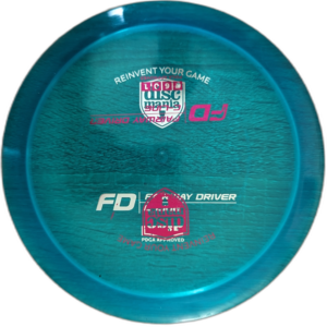 Used 9/10 C-Line FD Double Stamp from Discmania. Blue