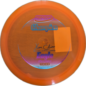 Champion Eagle from Innova. Colour is Orange with multi-colour stamp.