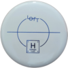 Alpha-solid hydrogen from Loft Discs. Colour is White with a blue stamp.