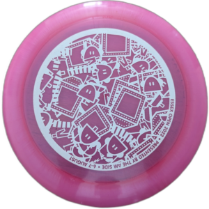 Z-Line Nuke from Discraft. Essex Open Signature Stamp. Colour is Pink with a White stamp.
