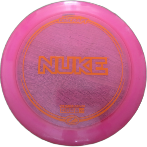 Z-Line Nuke from Discraft. Colour is Pink with an Orange stamp.