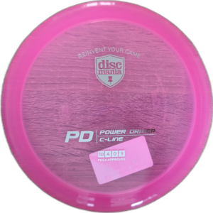 C-Line PD from Discmania. Colour is Pink with a Silver Stamp.