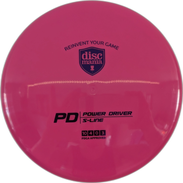 S-Line PD from Discmania. Colour is Pink with a Black Stamp.
