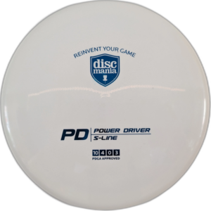S-Line PD from Discmania. Colour is White with a Blue Stamp.