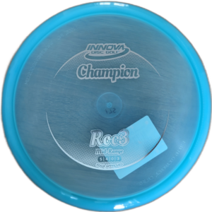Champion Roc3 from Innova. Colour is Blue with a silver stamp.
