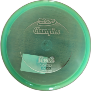 Champion Roc3 from Innova. Colour is Green with a silver stamp.