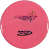Star Roc3 from Innova. Colour is Pink with a Iridescent, Multi-coloured Stamp.