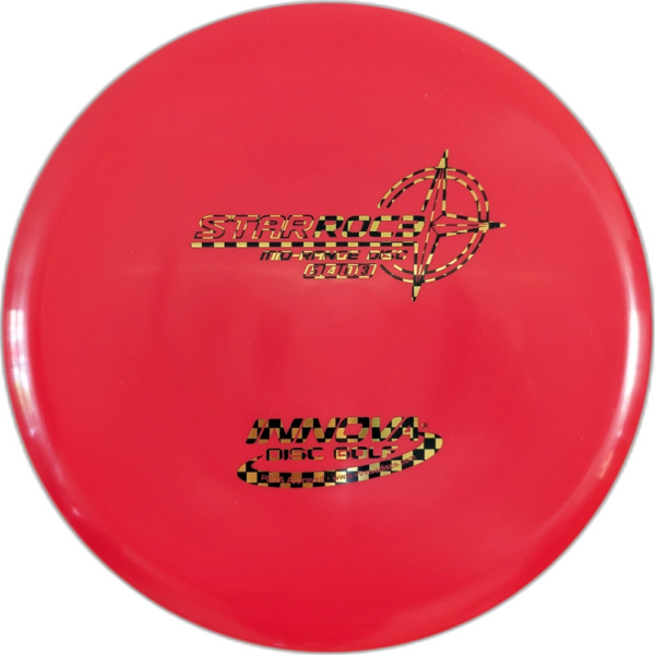 Star Roc3 from Innova. Colour is Red with a Black and Gold Racing Flag Stamp.