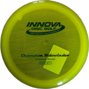 Champion Sidewinder from Innova. Colour is Yellow with a Black stamp.