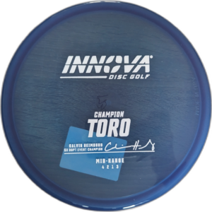 Champion Toro from Innova. Colour is Dark Blue with a White stamp.