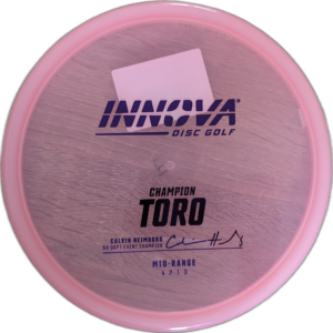 Champion Toro from Innova. Colour is Pale Pink with a Black stamp.