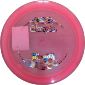 Champion Wraith from Innova. Colour is Pink with poka dot stamp.
