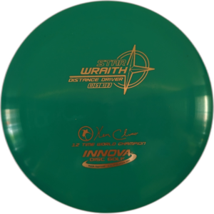 Star Wraith from Innova. Colour is Green with Gold Stamp.