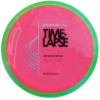 Neutron Time-Lapse from Axiom Discs. Colour is Pink with a Swirly Green Rim.
