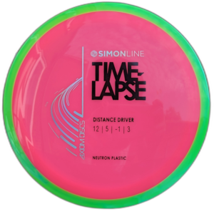 Neutron Time-Lapse from Axiom Discs. Colour is Pink with a Swirly Green Rim.