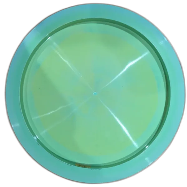 ESP Avenger SS from Discraft. Double stamp. Teal disc with pink top stamp. 173 - 174g weight sticker.