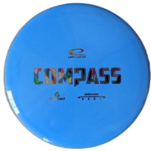 Recycled Compass from Latitude 64. Colour is Blue.