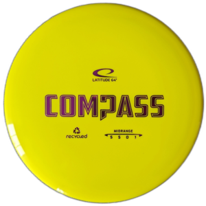 Recycled Compass from Latitude 64. Colour is Yellow.
