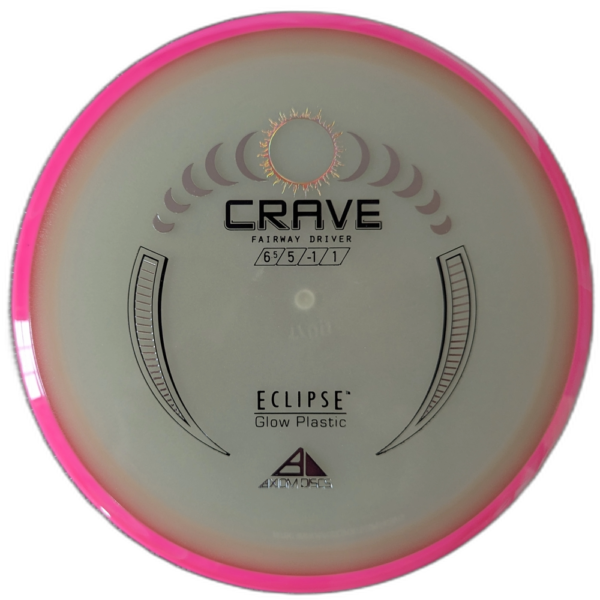 Eclipse Crave from Axiom Discs. Rim is Pink with a White Swirl