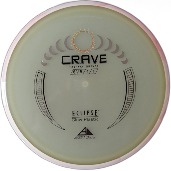 Eclipse Crave from Axiom Discs. Rim is White with a Pink Swirl