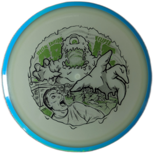 Special Edition Eclipse Crave from Axiom Discs. Rim is Blue with a Green Swirl.