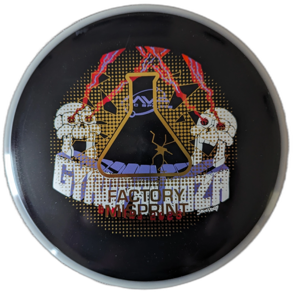 R2 Neutron Factory Misprint Crave from Axiom Discs. Skullboy Special Stamp from GYROpalooza, white glow rim.