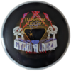 R2 Neutron Factory Misprint Crave from Axiom Discs. Skullboy Special Stamp from GYROpalooza, white glow rim.