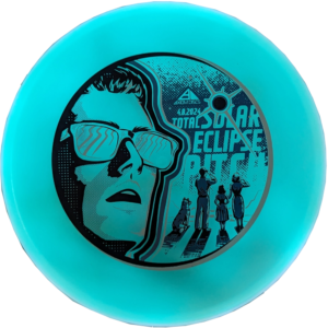 pitch total eclipse from axiom discs, blue plate, white rim.