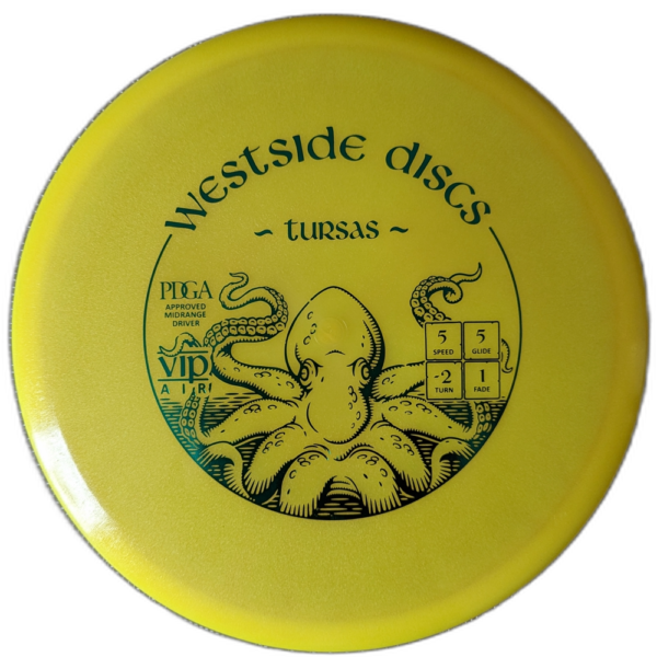 VIP Air Tursas from Westside Discs. Colour is Yellow.
