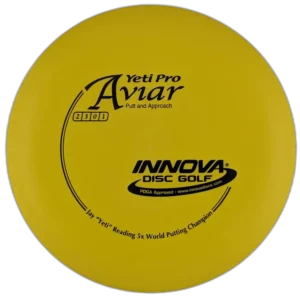 Yeti Pro Aviar from Innova. Colour is Yellow with a Black Stamp.
