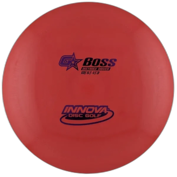 GStar Boss from Innova. Red with Purple stamp. 175g.