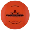 Lucid Enforcer from Dynamic Discs. Colour is Orange with Black Stamp.