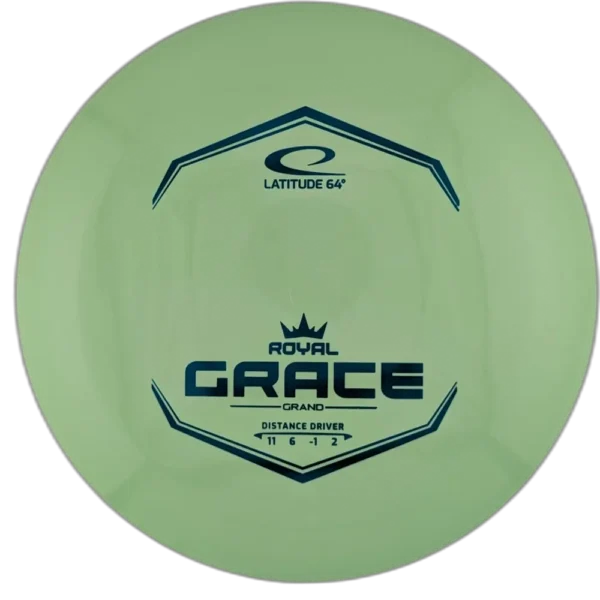 Grand Royal Grace from Latitude 64. Green with Teal Stamp.