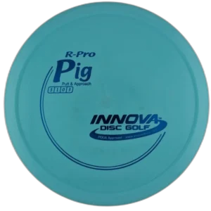 R-Pro Pig from Innova. Turquoise with Blue Stamp.