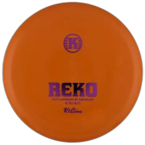 K1 Reko from Kastaplast. Orange with Pink Stamp.