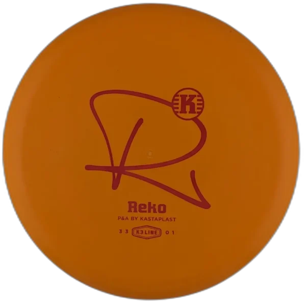 K3 Reko from Kastaplast. Colour is Red with Orange Stamp.