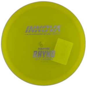 Champion Rhyno from Innova. Colour is yellow with silver stamp.