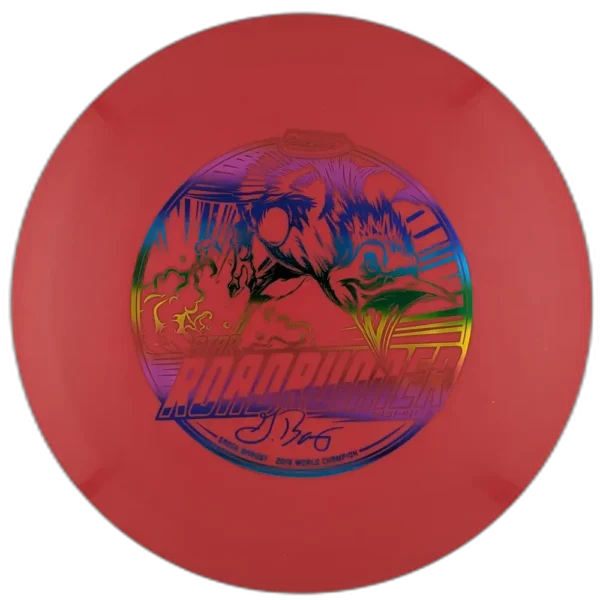 Star Roadrunner from Innova. Colour is Red with a Rainbow stamp.