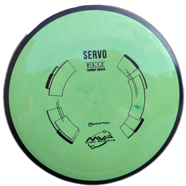 Neutron Servo from MVP, Green with Black Rim.