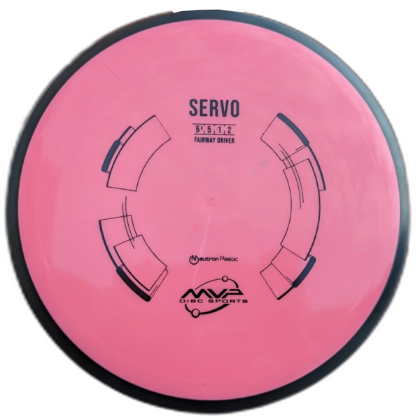 Neutron Servo from MVP, Pink with Black Rim.
