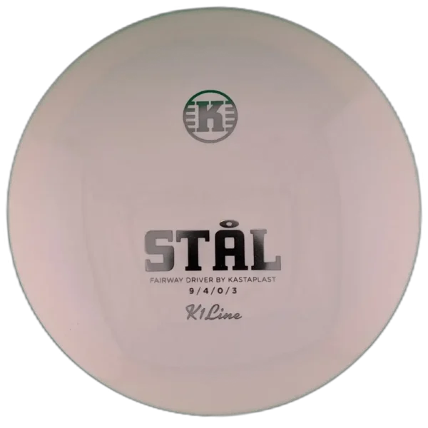 K1 Stal from Kastaplast. White with Silver Stamp.