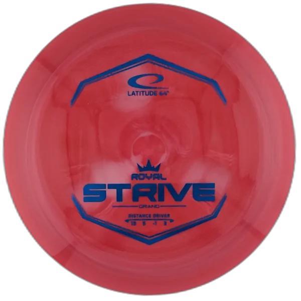 Royal Grand Strive from Latitude 64. Red with Blue Stamp.