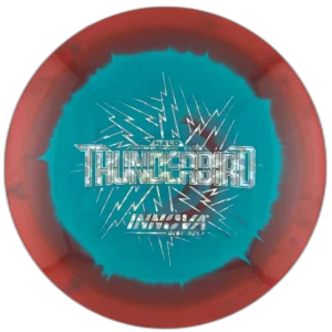 Halo Star Thunderbird from Innova. Turquoise with Red Rim and a Silver Stamp, 171g