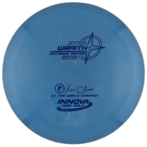 Star Wraith from Innova. Light Blue Swirl with Blue Stamp, 173-5g